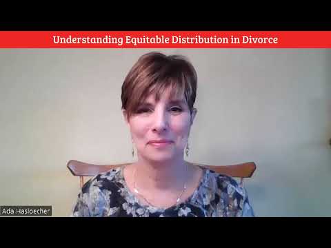 Equitable Distribution Divorce and the American Legal System