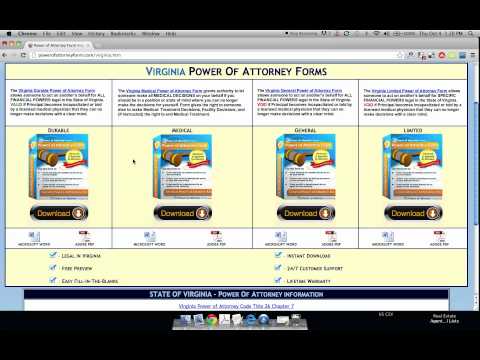 Health Care Power of Attorney Form in Virginia Law