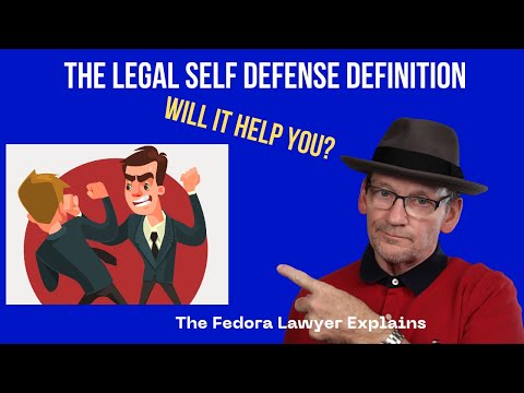 Legal Definition of Self Defense in U.S. Courts
