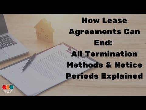 Lease End Notice Requirements for Tenants Under U.S. Law