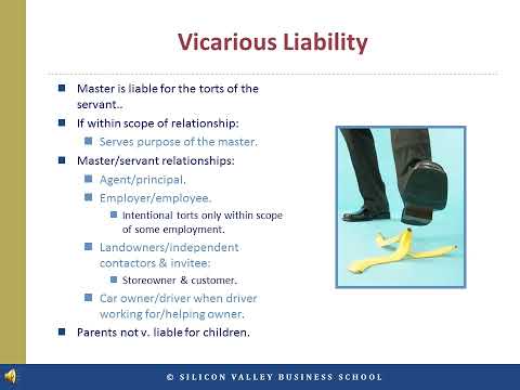 Vicarious Liability in U.S. Law and the Jury System