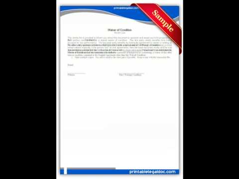 Printable Waiver Form and Its Role in American Law