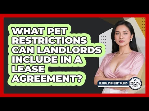 Pet Agreements in U.S. Rentals and Their Legal Implications