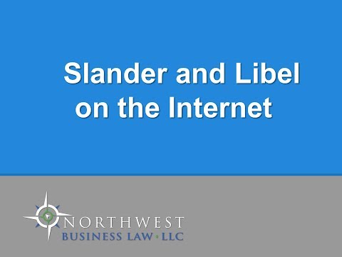 Cyber Slander and Its Role in the American Legal System