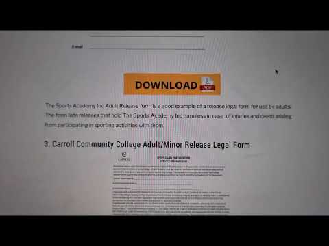 Sample Release of Liability Form in American Legal Context