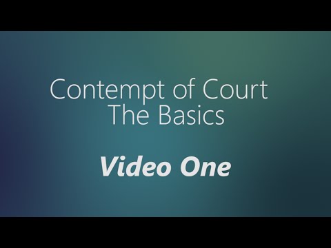 Understanding Contempt Law in the American Legal System
