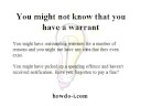 Checking for Active Warrants in the U.S. Legal System