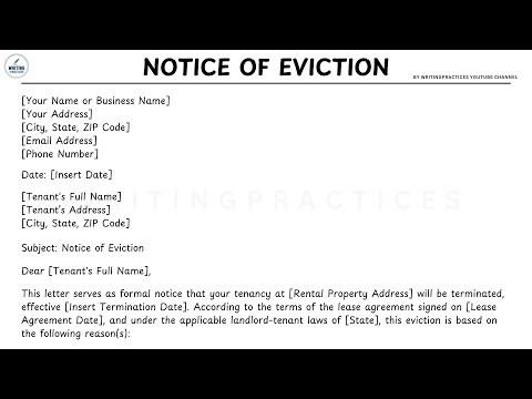 Free Eviction Letter Templates for U.S. Legal Proceedings