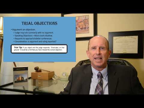 Jury Trials and Legal Objections in the American System