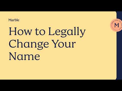 Changing Your Name Through Common Law in U.S. Jurisprudence