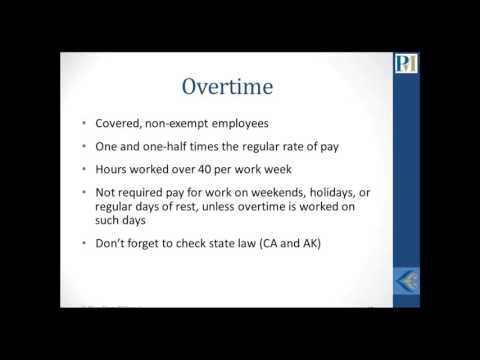 Overtime Exemptions Under the Fair Labor Standards Act
