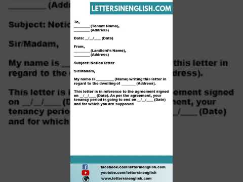 Written Notices for Apartments Under U.S. Law and Jurisprudence