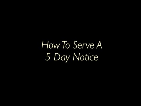 Five Day Rent Notice and Its Role in U.S. Legal Rights