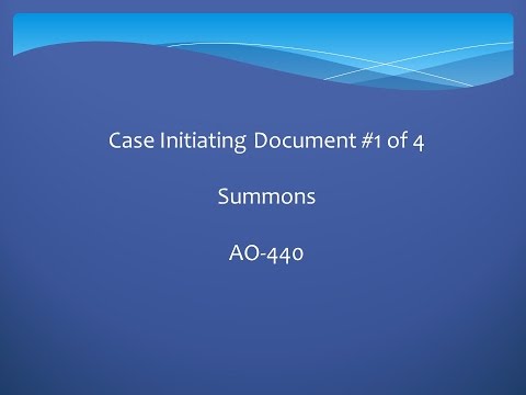 Filling Out Your Answer to a Summons in U.S. Court